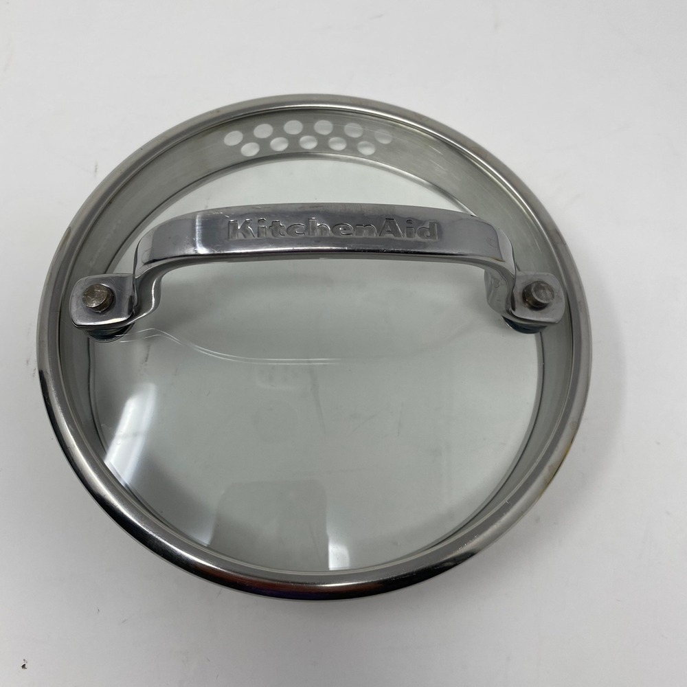 KitchenAid Glass Pot Lid Replacement 6" Outer 5.25" Inner Rim Strainer Oven Safe